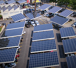 Córas gléasta Carport PV
